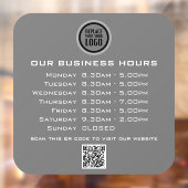 Hinzufügen von QR-Code-Geschäftsöffnungszeiten für Fensteraufkleber (Blatt 2)