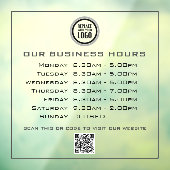 Hinzufügen von QR-Code-Geschäftsöffnungszeiten für Fensteraufkleber (Blatt 3)