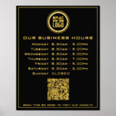 Hinzufügen von QR-Code-Geschäftsöffnungszeiten für Foliendrucke (Vorderseite)