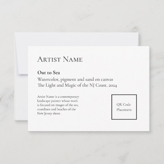 Hinzufügen von QR-Code-Kunst Anzeigen von Karten (Vorderseite)