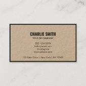 Hinzufügen von QR-Code oder Logo l Modernes, rusti Visitenkarte (Rückseite)