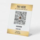 Hinzufügen von QR-Code Venmo Small Business Sockelschild (Vorderseite)