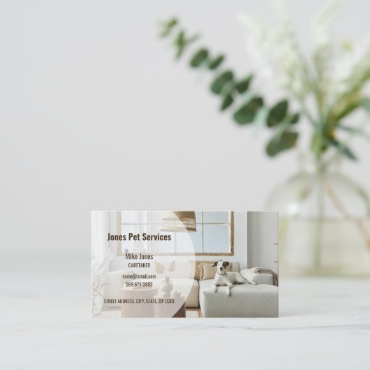 Hinzufügen von QR-Code-Visitenkarten für FotoPet Visitenkarte (Stehend Vorderseite)