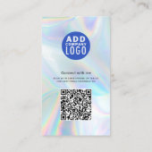 Hinzufügen von QR-Logo-QR-Code Firmenmitarbeiter-F Visitenkarte (Rückseite)