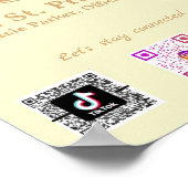 Hinzufügen von Scan-Codes für Social-Media-Logos Poster (Ecke)