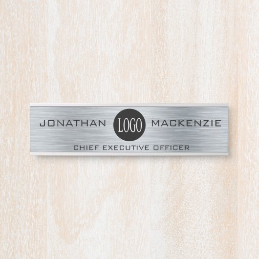 Hinzufügen von Silver Door-Zeichen für das Büro Türschild (Vorderseite )