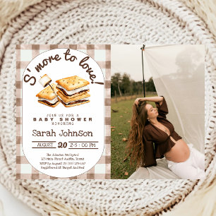 Hinzufügen von S'more To Love Baby Shower Foto Einladung