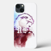 Hinzufügen von Staat und Jahr USA Bald Eagle Case-Mate iPhone Hülle (Rückseite)