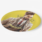 Hinzufügen von Tellern für Personalisiertes benutz Pappteller (Schrägansicht)