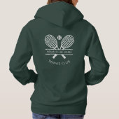 Hinzufügen von Tennis Club Name Team Spieler Swak  Hoodie (Rückseite)