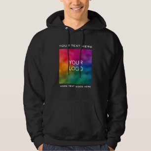 Hinzufügen von Text-Employee-Mens zum Firmenlogo h Hoodie