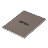 Hinzufügen von Text mit braunem Hintergrund Notizblock (Rotiert)