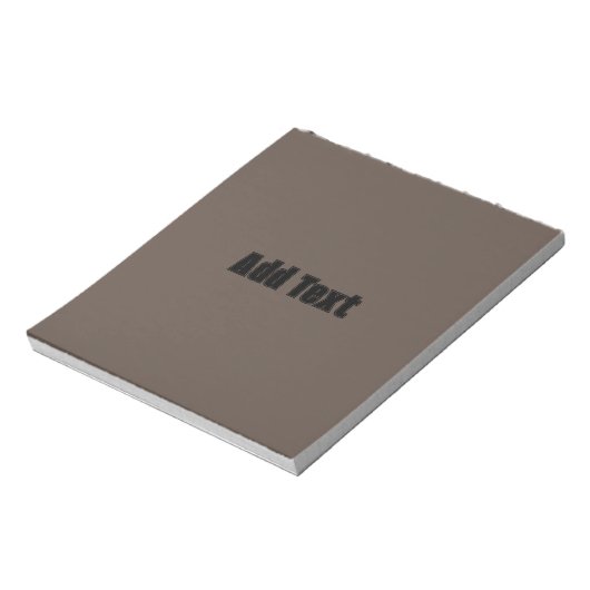 Hinzufügen von Text mit braunem Hintergrund Notizblock (Rotiert)