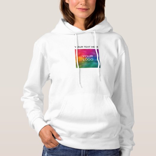 Hinzufügen von Text oder Namen Logo-Frauen doppels Hoodie (Vorderseite)