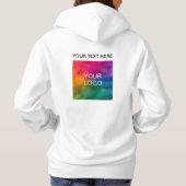 Hinzufügen von Text oder Namen Logo-Frauen doppels Hoodie (Rückseite)