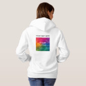 Hinzufügen von Text oder Namen Logo-Frauen doppels Hoodie (Schwarz voll)