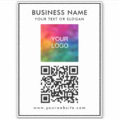 Hinzufügen von Text-QR-Code Benutzerdefiniertes Up Aufkleber (Vorderseite)