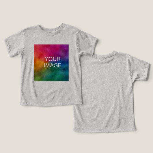 Hinzufügen von Text-Upload-Foto zu Athletic Grau (Design Vorderseite & Rückseite)