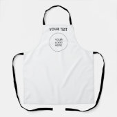 Hinzufügen von Text-Vorlagen für Firmenlogo Schürze (Vorderseite)