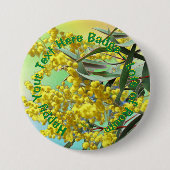 Hinzufügen von Text Wattle & Gum Blätter Aussie Ab Button (Vorderseite)