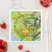 Hinzufügen von Text-Wattle & Gum-Blätter Aussie Serviette (Beispiel)