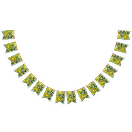 Hinzufügen von Text-Wattle & Gum-Blätter Aussie Wimpelkette