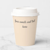 Hinzufügen von Text zu Fotomaterial zu einer Verbi Pappbecher (Rückseite)