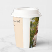 Hinzufügen von Text zu Fotomaterial zu einer Verbi Pappbecher (Rechts)