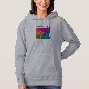 Hinzufügen von Textnamen Logo-Upload-Frauen doppel Hoodie