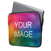 Hinzufügen von Textvorlagen zum Foto-Logo Laptopschutzhülle (Vorderseite Links)