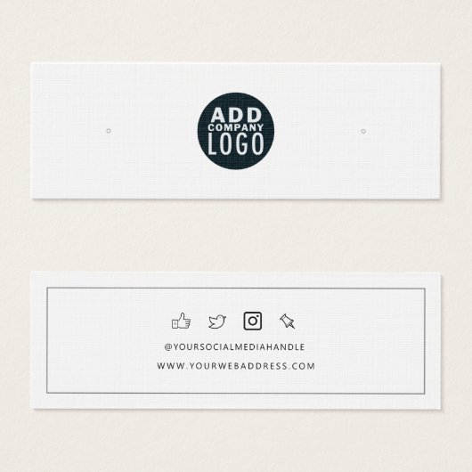 Hinzufügen von Werbeplakatkarten für Firmenlogos (Vorne & Hinten)