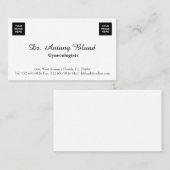 Hinzufügen von zwei Bildern Gynäkologe Visitenkarte (Vorne/Hinten)