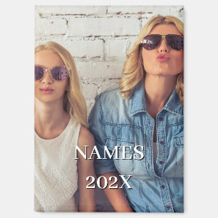 Hinzufügen von zwei Fotos Vertikaler, benutzerdefi Magnet