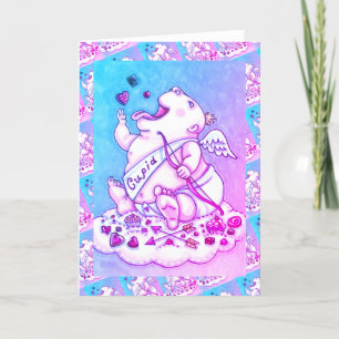 HINZUGEFÜGT ZU LIEBE FUNNY BABY CUPID, SCHOKOLADEN FEIERTAGSKARTE