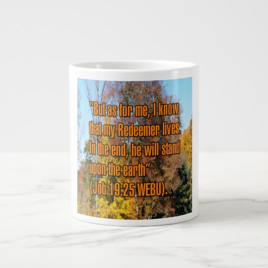 Hiob 19:25 WEBU Tasse (Vorderseite)
