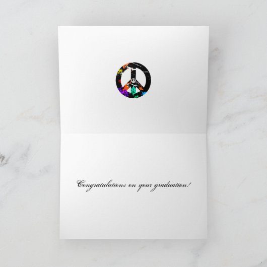 Hip and Groovy PeaCE OUT Karte (Innenseite)