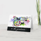 Hip and Groovy PeaCE OUT Karte (Vorderseite)