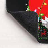 Hip Christmas Lights Santa Hiptamus Ugly Xmas Swea Mousepad (Ecke)