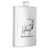 Hip flask with Deer / Flachmann mit Hirsch (Rechts)
