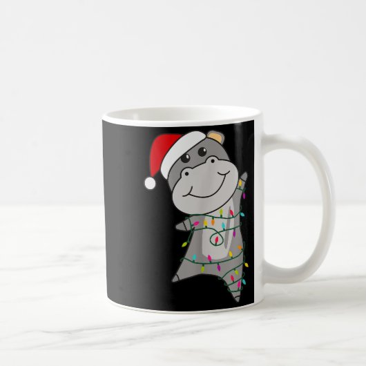 Hip Happy Christmas Fairy Lights Sweet Animals Hip Kaffeetasse (Rechts)