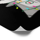 Hip Happy Christmas Fairy Lights Sweet Animals Hip Poster (Ecke)