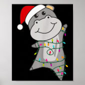 Hip Happy Christmas Fairy Lights Sweet Animals Hip Poster (Vorne)