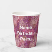 Hip Hip Hooray Abstract Art Pappbecher (Rückseite)