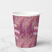 Hip Hip Hooray Abstract Art Pappbecher (Rechts)