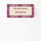 Hip Hip Hooray Adult Birthday Banner (InSitu)