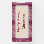 Hip Hip Hooray Adult Birthday Banner (Vertikal)