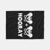 Hip Hip Hooray Funny Anatomy Pun Skeleton Bone Fleecedecke (Vorderseite (Horizontal))