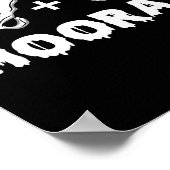 Hip Hip Hooray Funny Anatomy Pun Skeleton Bone Poster (Ecke)