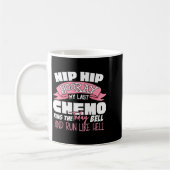 Hip Hip Hurra Letzte Chemo-Feier Krebs Kaffeetasse (Links)
