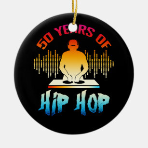 Hip Hop 50 Jahre Jubiläum 50 Jahre DJ Turntable 19 Keramik Ornament